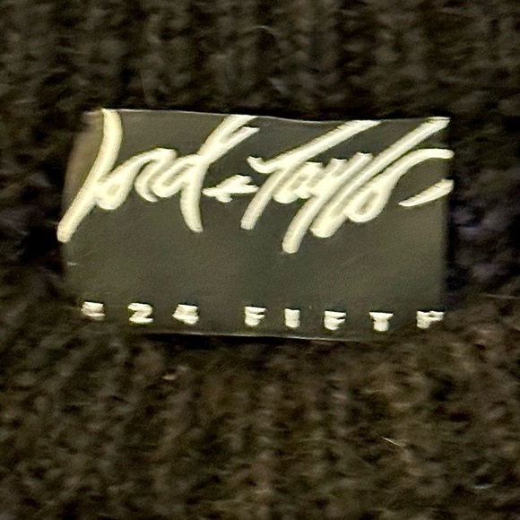 NWOT Lord & Taylor 424 Fifth Mohair Wool Blend Striped Crewneck Sweater - Picture 4 of 5